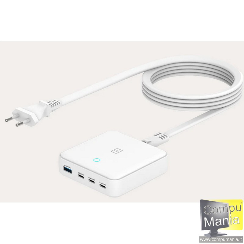 Caricatore scriv. GAN 100W USB bianco MA-DEGAN100-EU-W