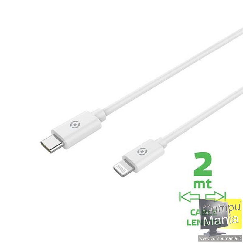 Lightning to USB-C Cable 60W 2mt. USBLIGHTC2MWH
