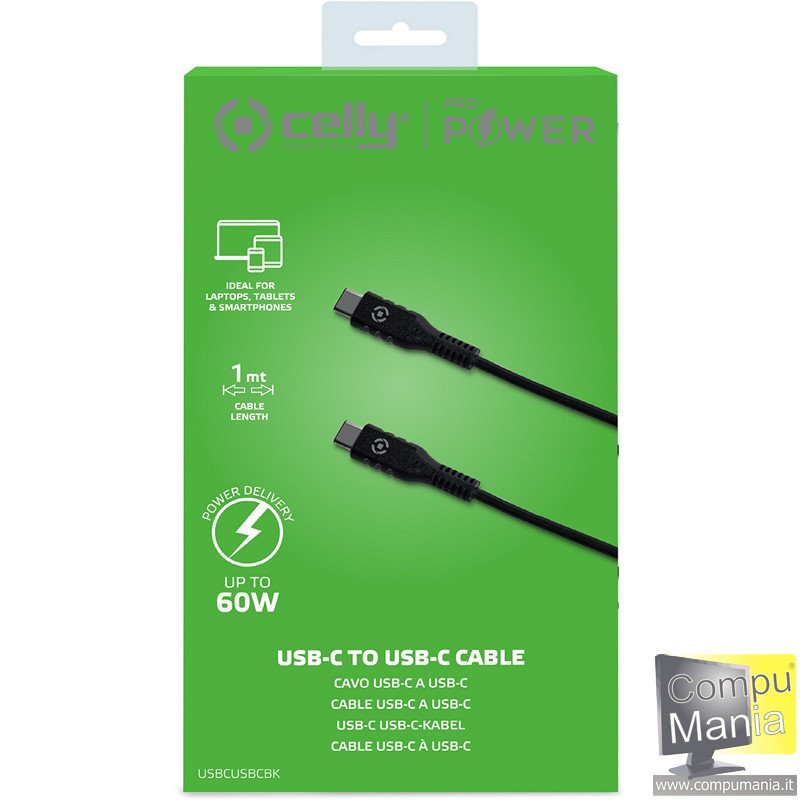 USB-C USB-C PD 60W CABLE BK USBCUSBCBK