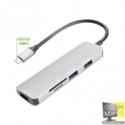 HUB TYPE C TO USB SDTF...