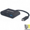Adattatore USB-C M a USB A, USB C e HDMI IADAP USB31-HDMIP