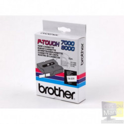 TX-231 nastro nero su bianco