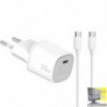 Wall charger 25W Gan + cavo USB-C/USB-C UPTC1USBC25WCTC