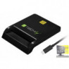 Lettore/Scrittore di Smart Card USB-C Compatto nero I-CARD CAM-USB2TYC