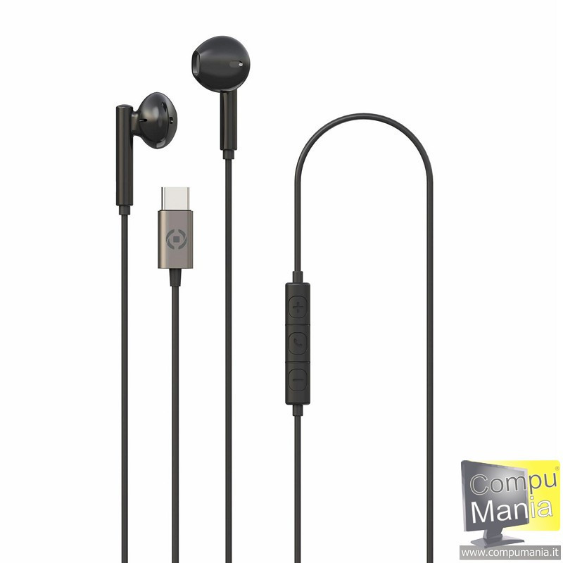 USB-C Stereo Wired Earphones UP1100TYPECBK