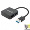 IUSB3-HUB4-BK Hub 4 porte USB3 nero