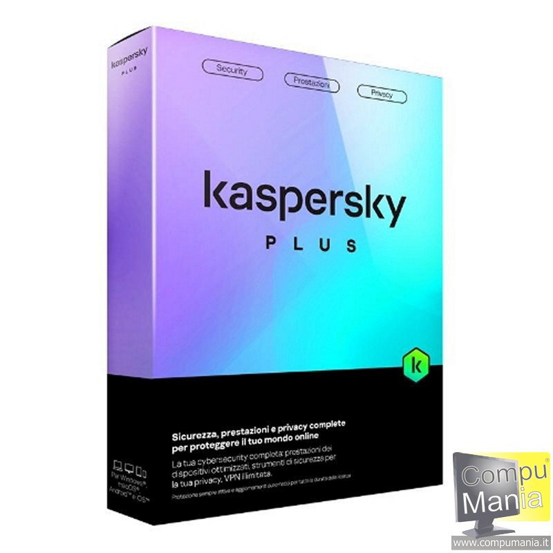 Kaspersky Plus 3 disp. 1 anno KL1042T5CFS-SLIM