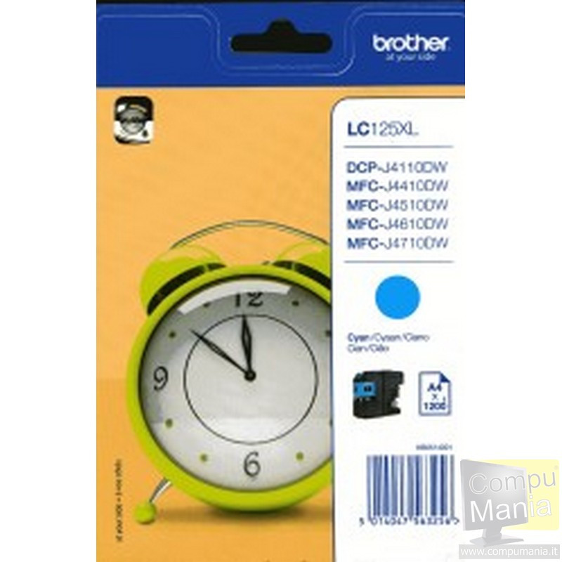 LC125XLC cartuccia ciano da 1200 pagine