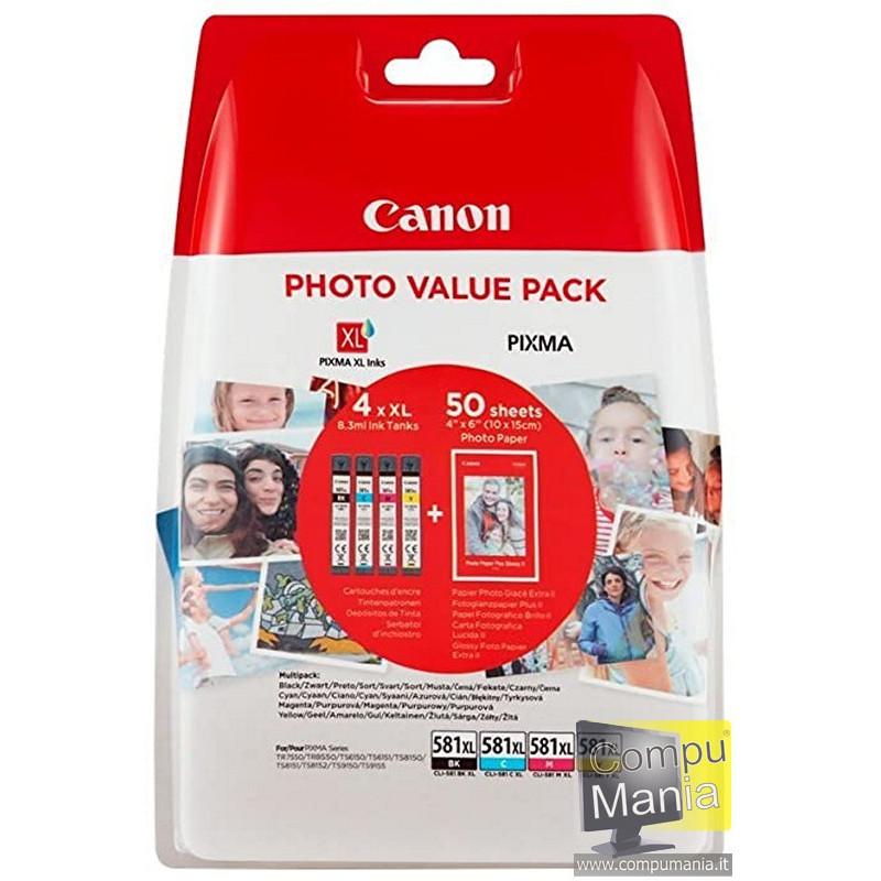 CLI-581XL Multipack Pixma TS Photo blister