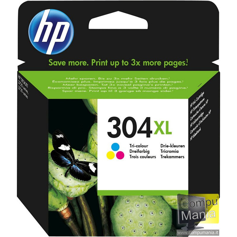 N9K07AE cartuccia HP 304XL tri-color